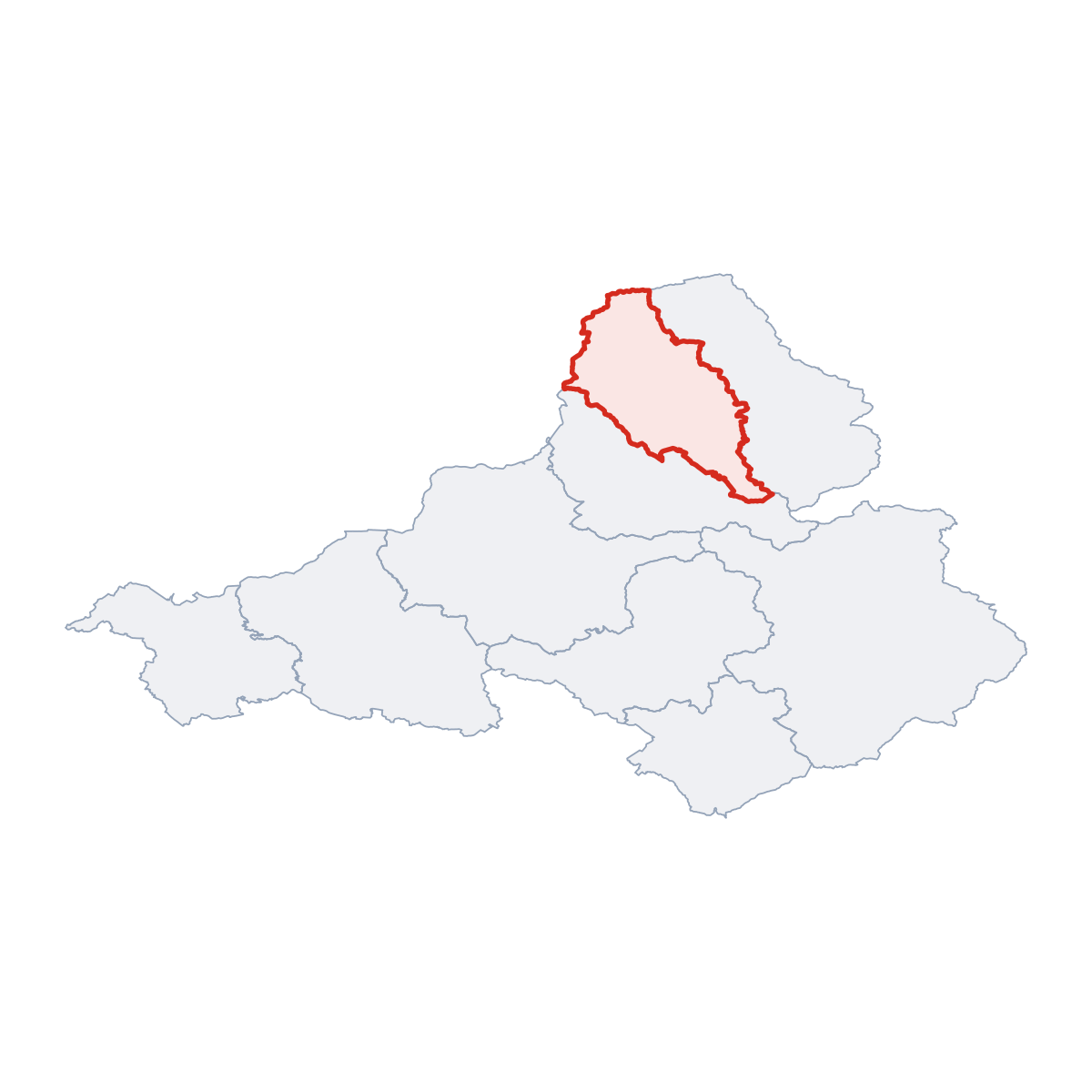 District of Púchov in Region of Trenčín