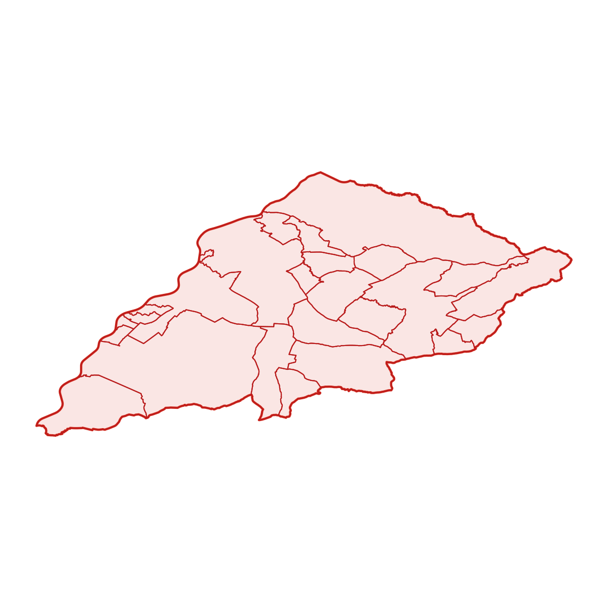 District of Skalica with municipalities