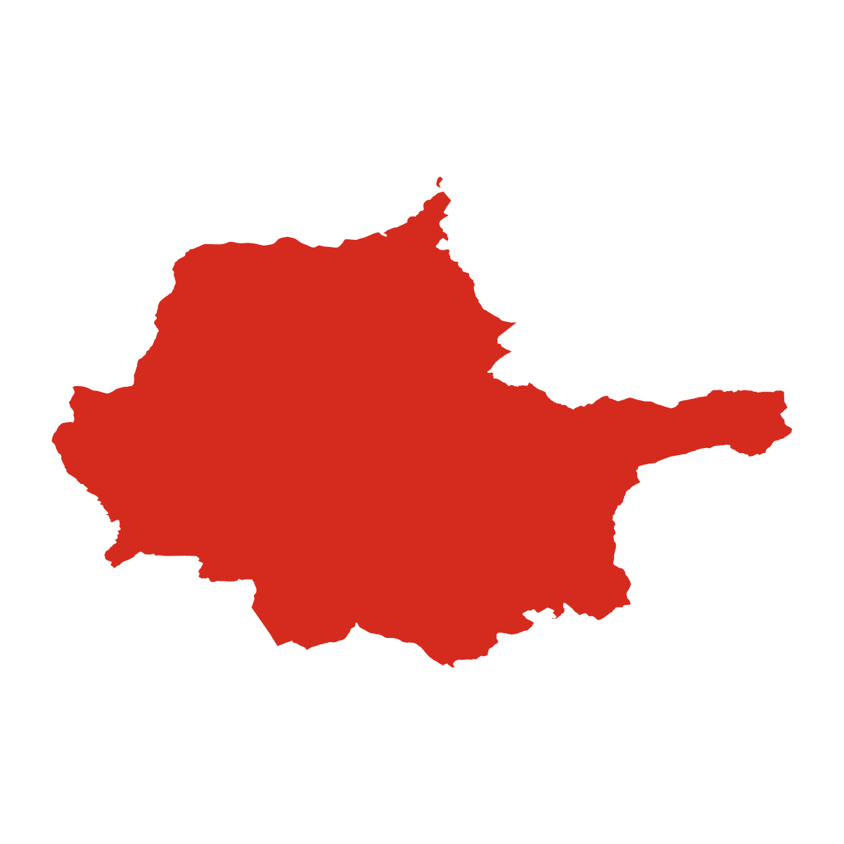 District of Trenčín outline