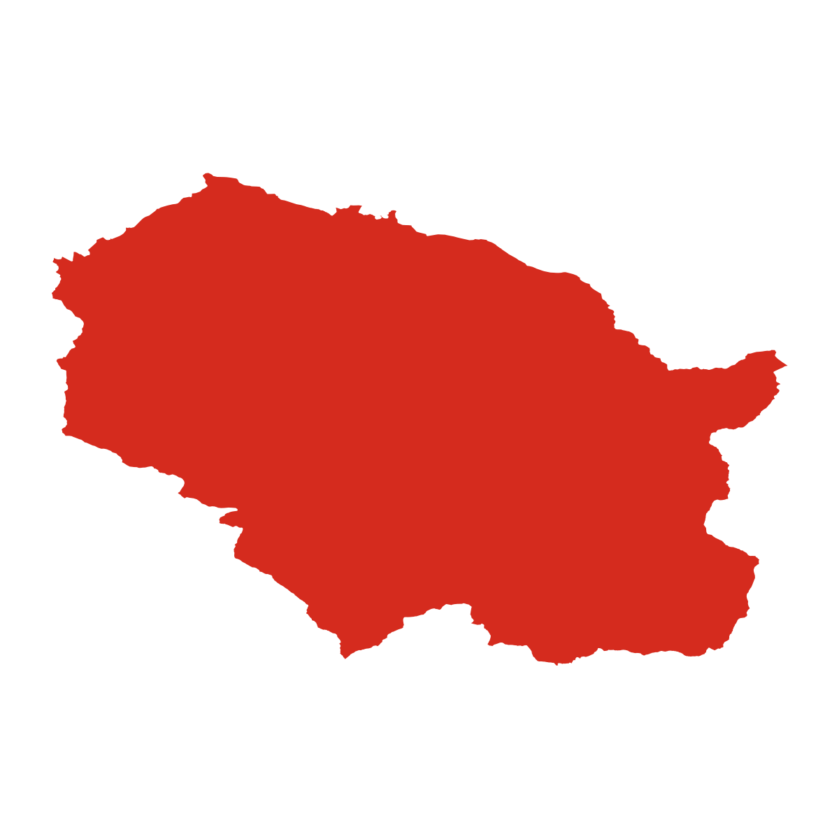 District of Turčianske Teplice outline