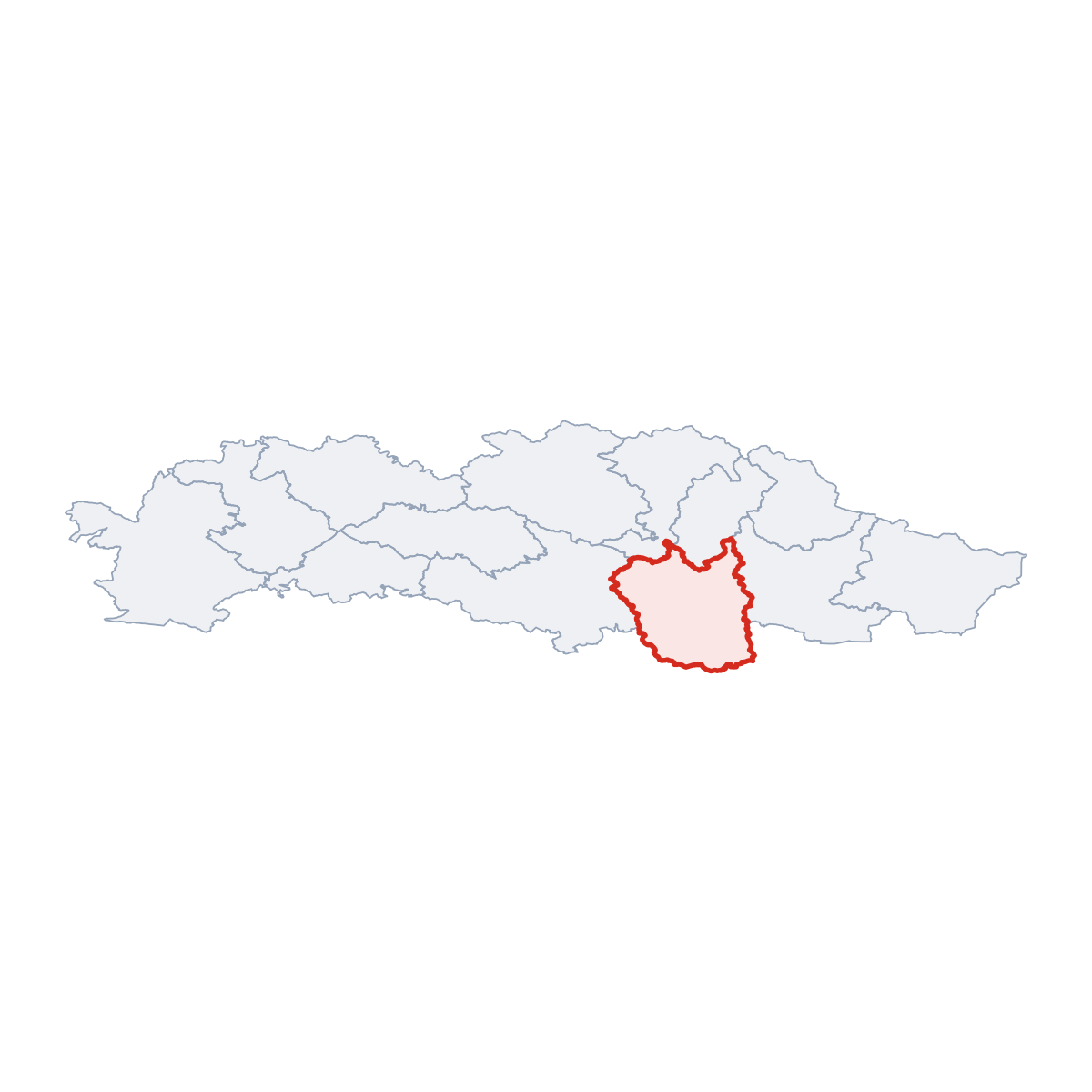 okres Vranov nad Topľou v Prešovský kraj
