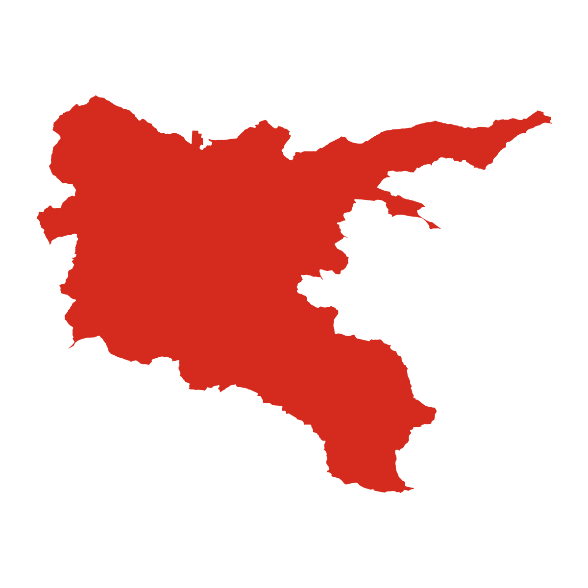 District of Zvolen outline